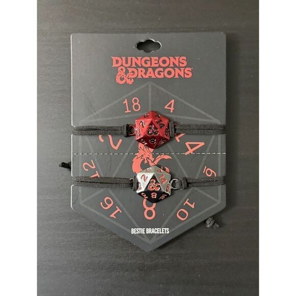 Dungeons & Dragons Dice Best Friend Bracelet Set - Picture 1 of 2